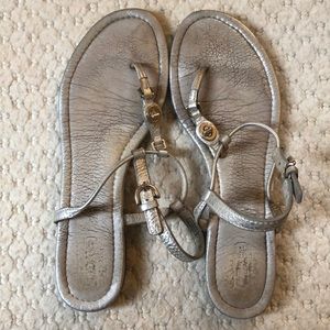 Coach gold sandals